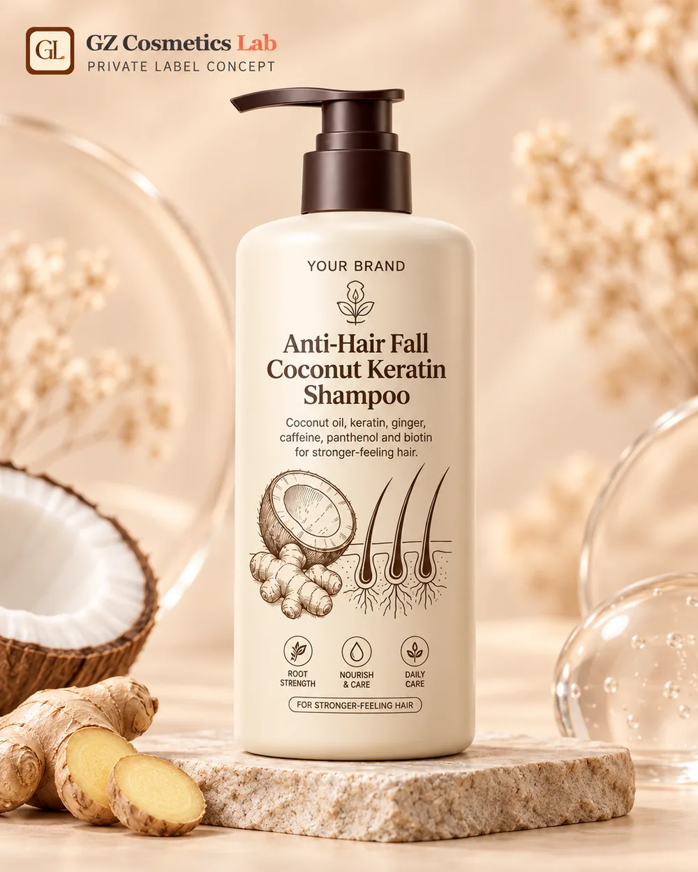 Strengthening Coconut Keratin Shampoo