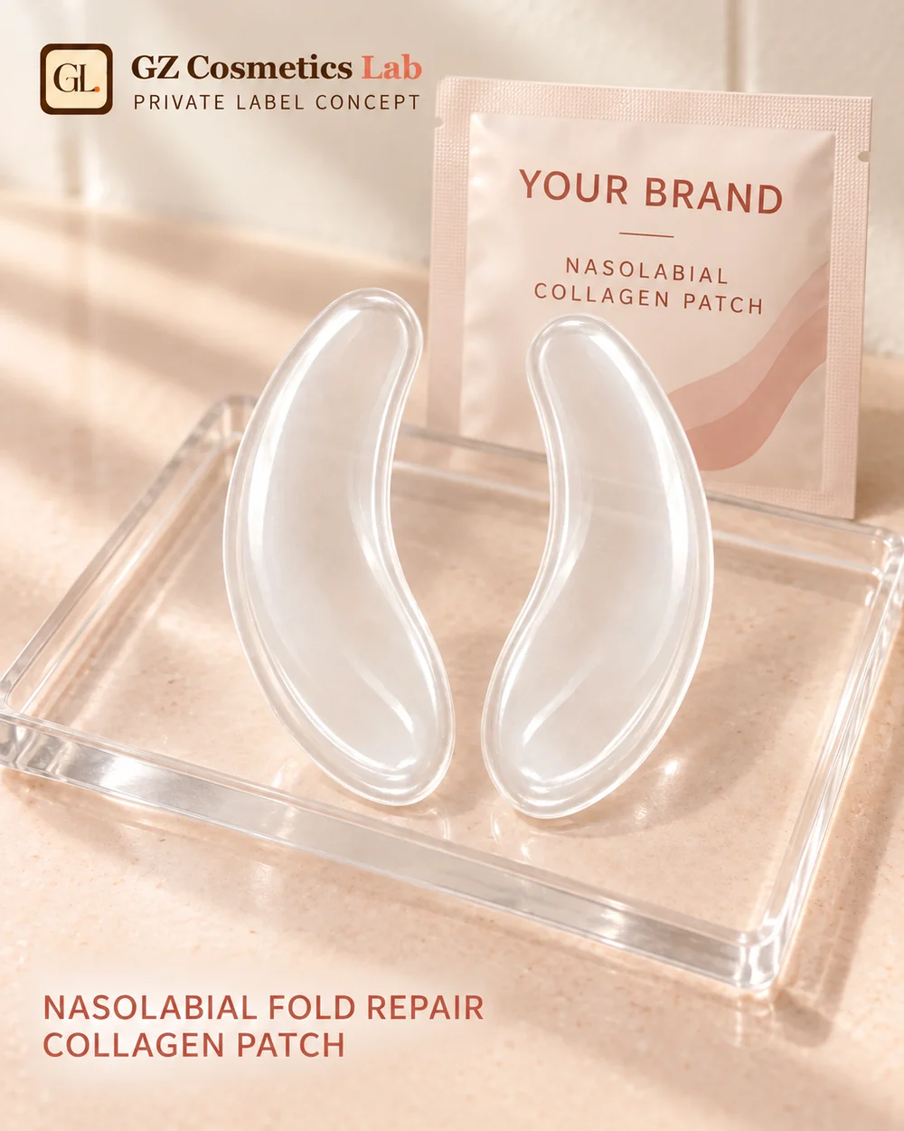 Nasolabial Fold Repair Collagen Patch - OEM/ODM cosmetics manufacturing Guangzhou