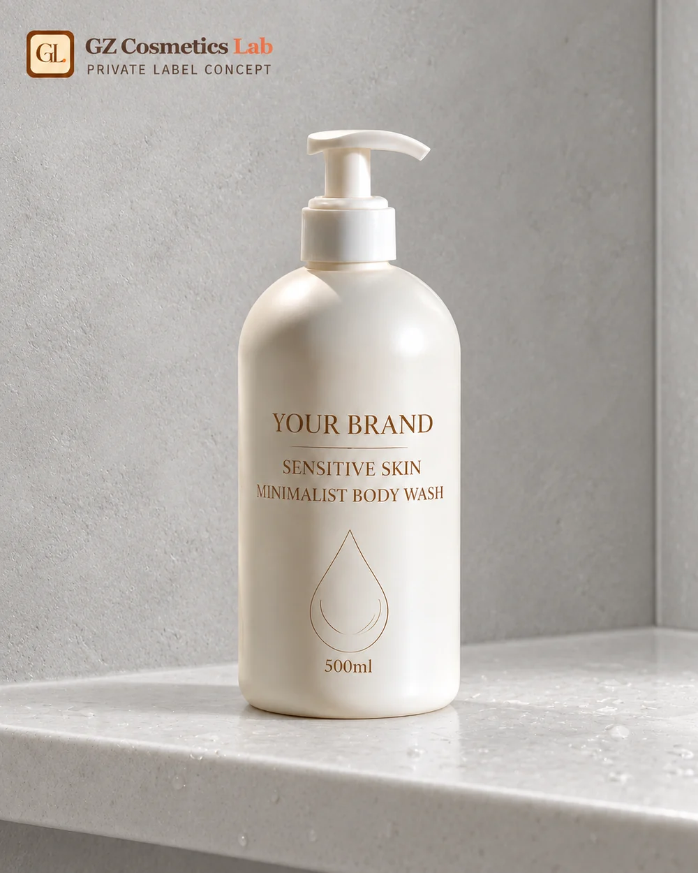 Sensitive Skin Minimalist Body Wash - OEM/ODM cosmetics manufacturing Guangzhou
