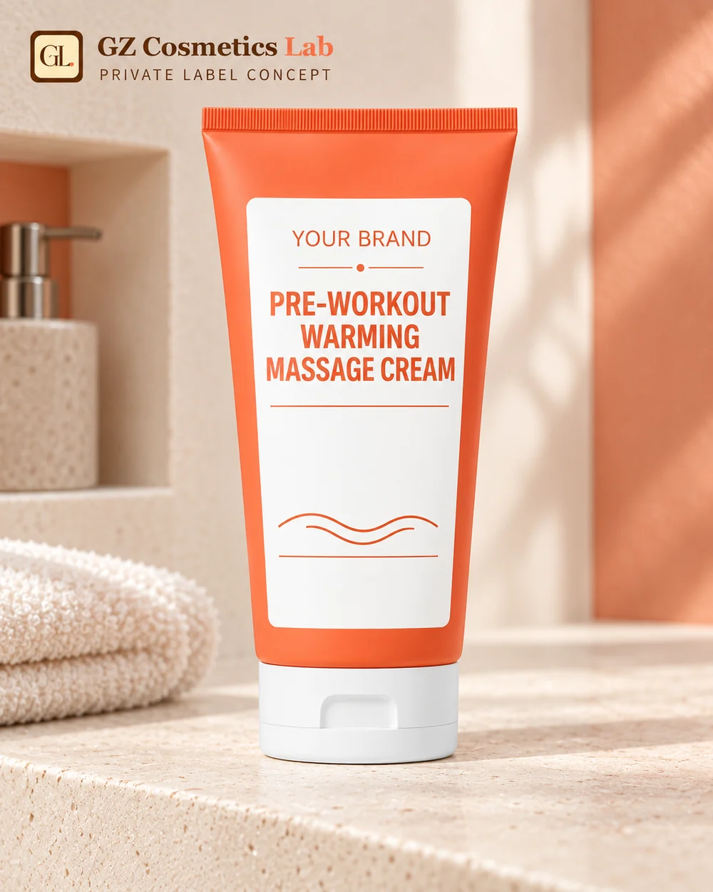 Pre-Workout Warming Massage Cream - OEM/ODM cosmetics manufacturing Guangzhou