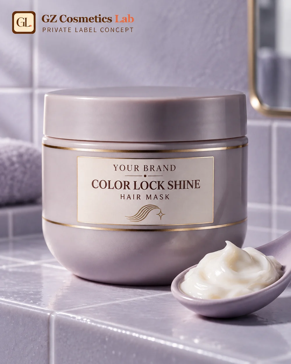 Color Lock Shine Hair Mask - OEM/ODM cosmetics manufacturing Guangzhou