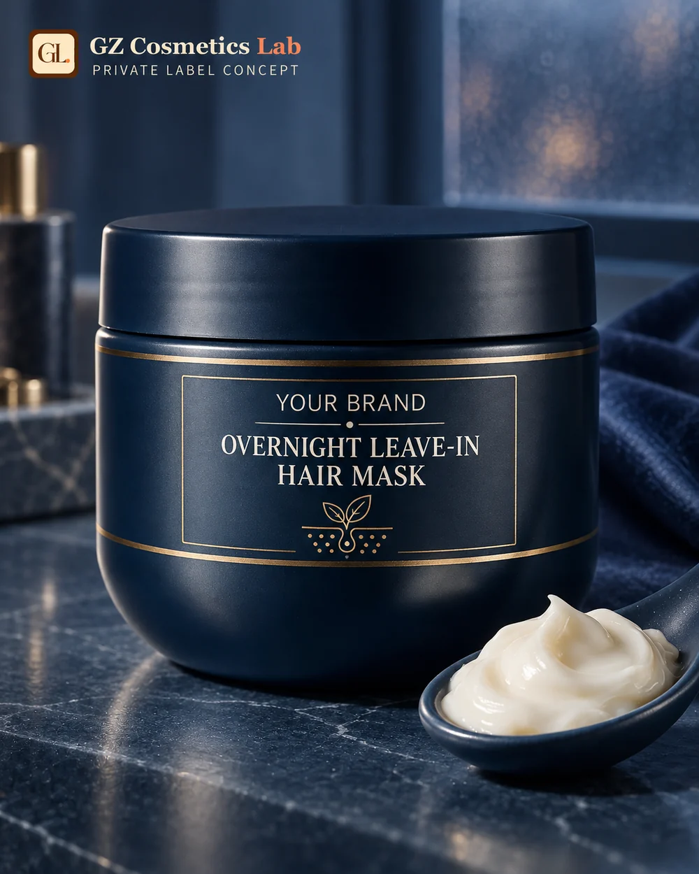 Overnight Leave-In Hair Mask - OEM/ODM cosmetics manufacturing Guangzhou