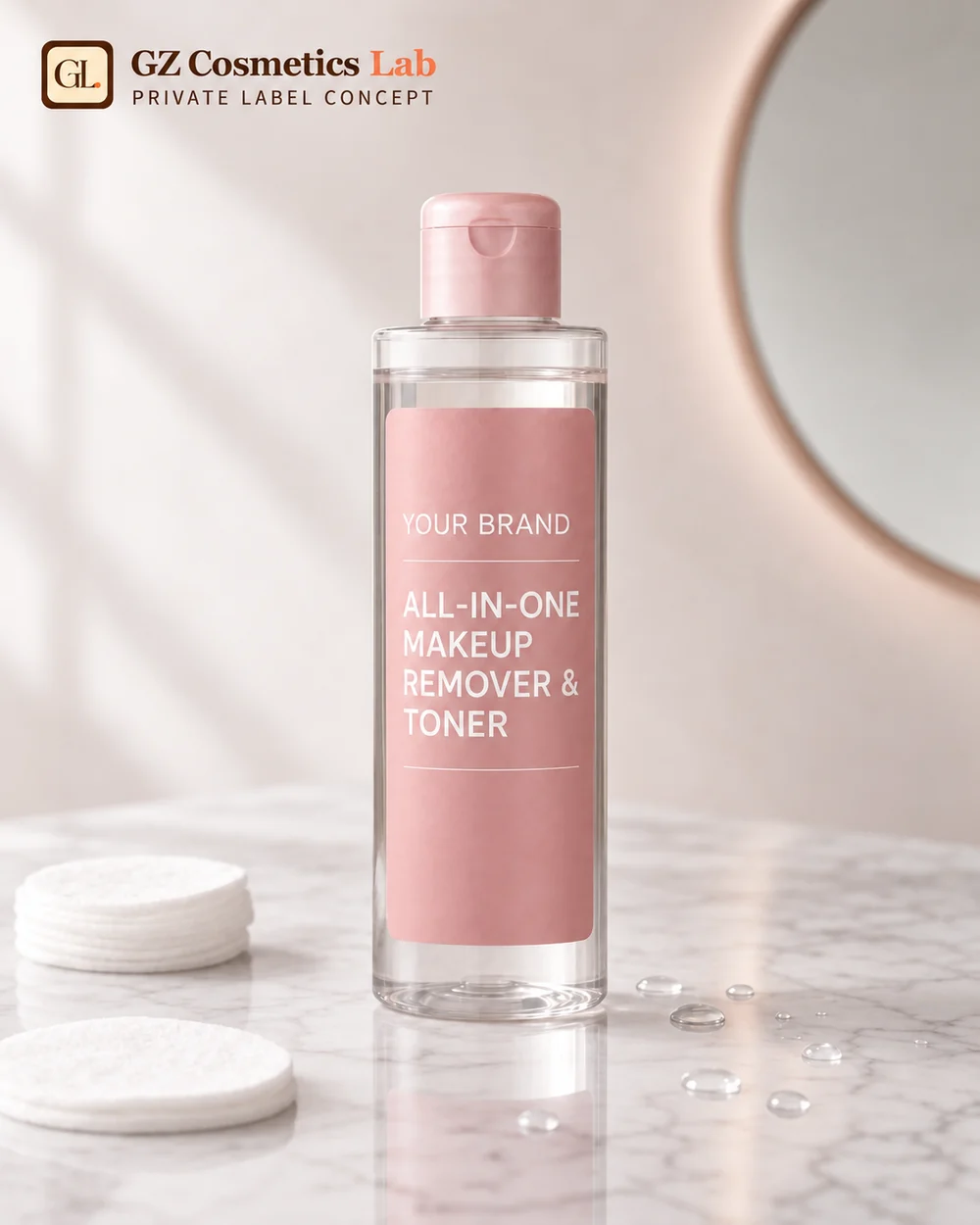All-in-One Makeup Remover & Toner - OEM/ODM cosmetics manufacturing Guangzhou