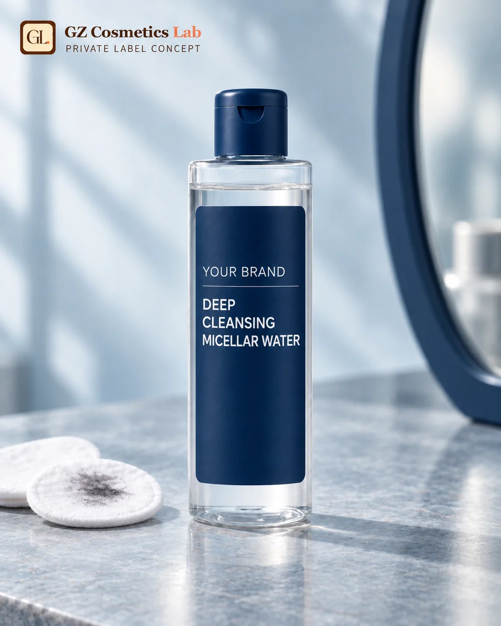 Deep Cleansing Micellar Water (Waterproof Makeup) - OEM/ODM cosmetics manufacturing Guangzhou
