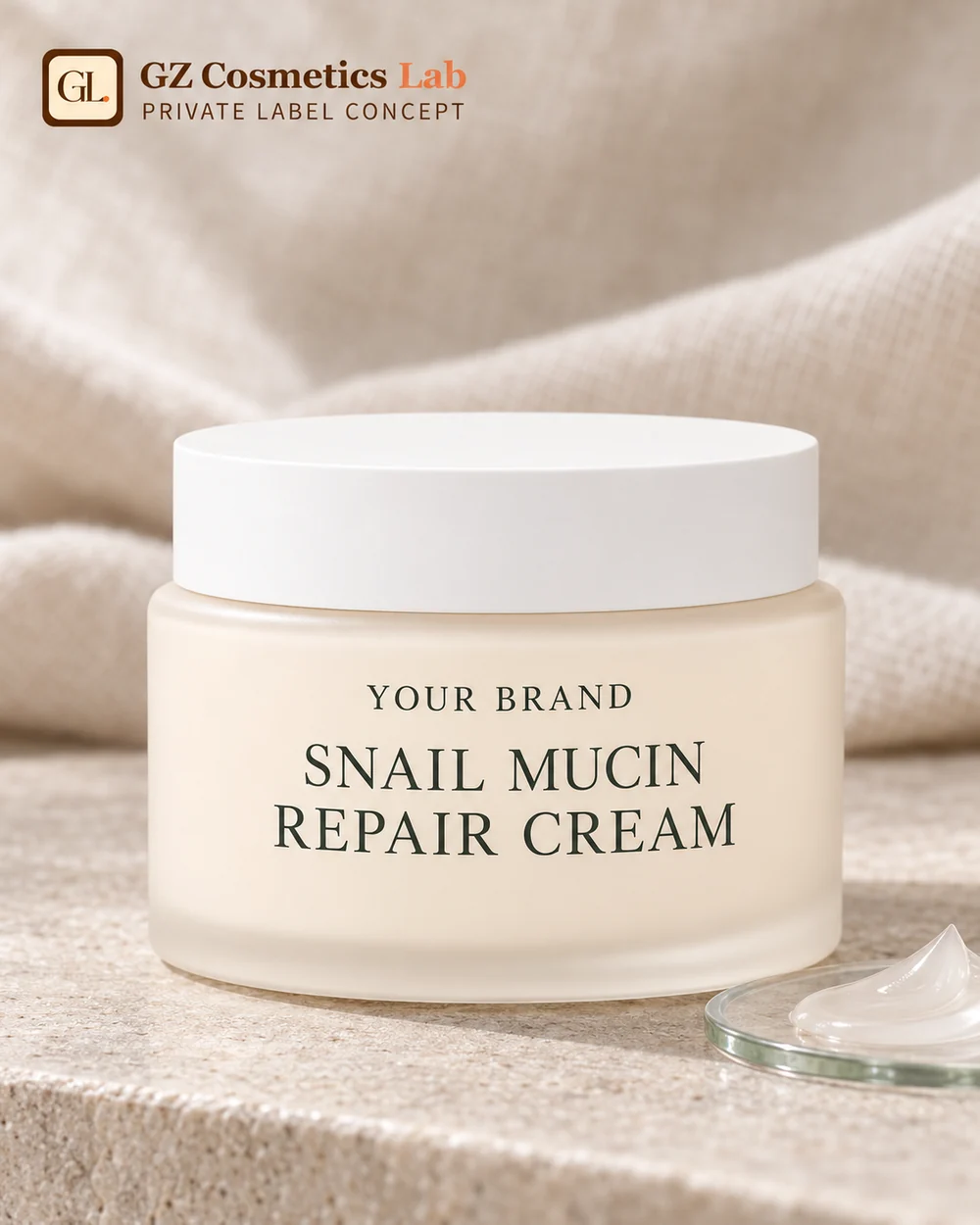 Snail Mucin Repair Cream - OEM/ODM cosmetics manufacturing Guangzhou