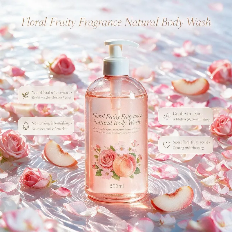 Floral Fruity Fragrance Body Wash - OEM/ODM cosmetics manufacturing Guangzhou