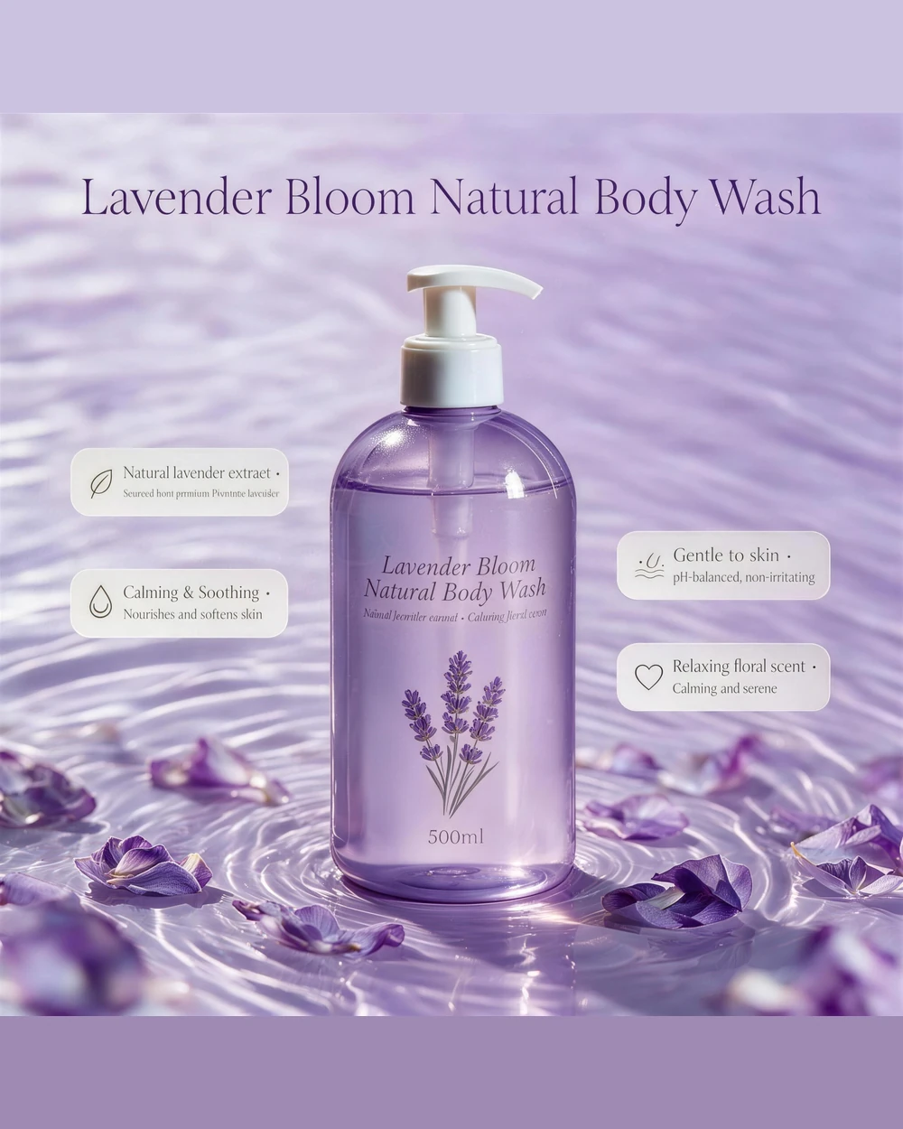 Lavender Bloom Natural Body Wash