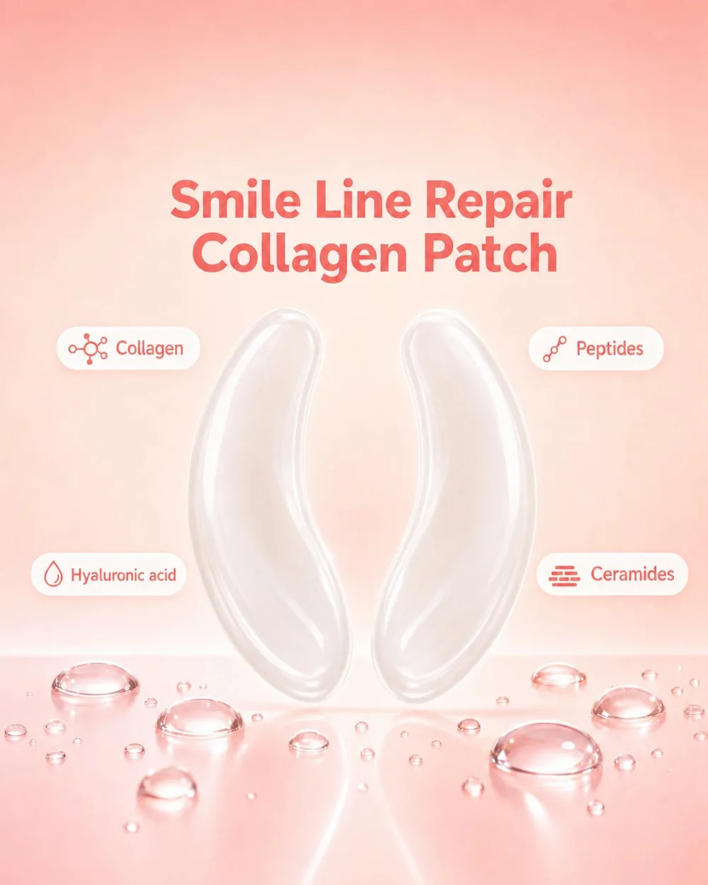 Nasolabial Fold Repair Collagen Patch