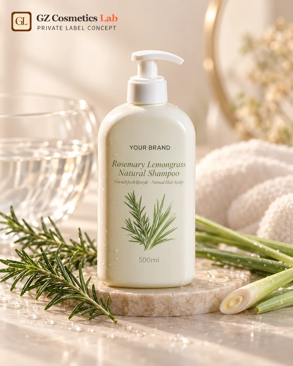 Rosemary Lemongrass Natural Shampoo